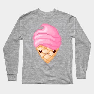 Pixel Ice Cream Long Sleeve T-Shirt